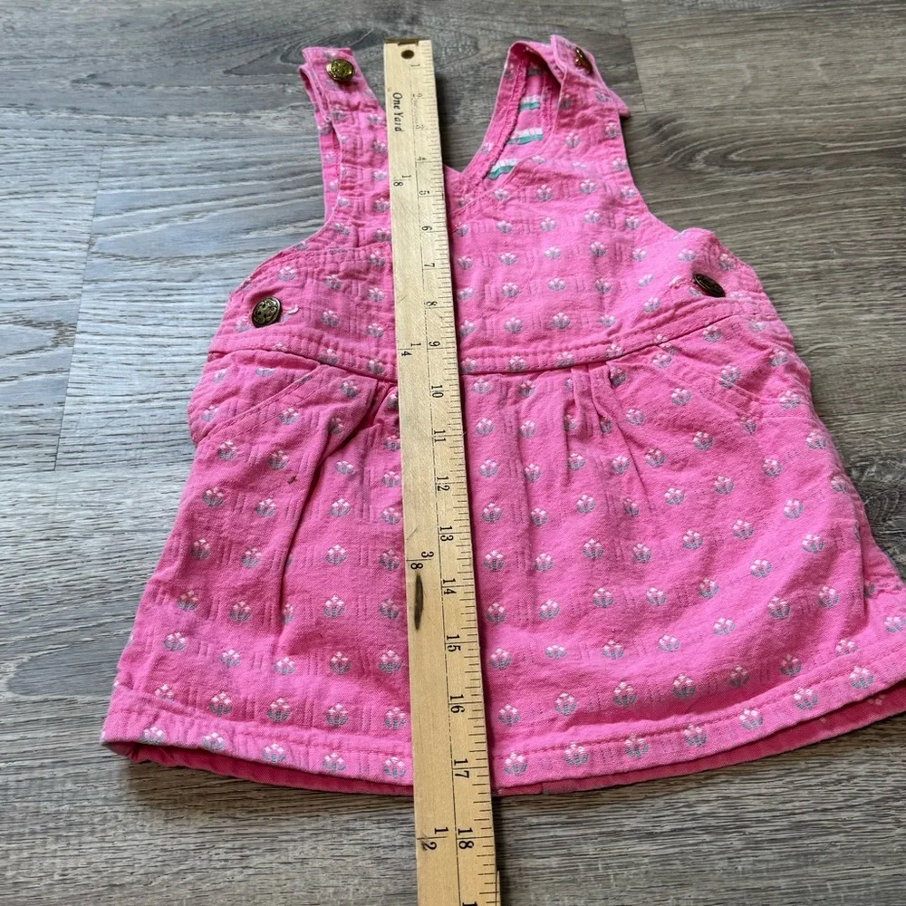 Vintage Oshkosh floral dress pink 24m - Picture 6 of 7